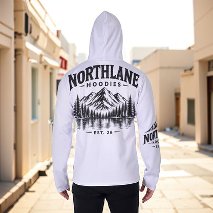 Eco-friendly All-Over Print Men's Masked Hoodie